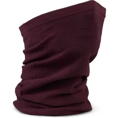 Gripgrab Freedom Seamless Warp Knitted Neck Warmer Dark Red