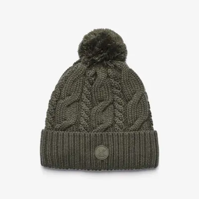 Frost Cable Knit Beanie Unisex Kambaba Green, Storlek:One Size