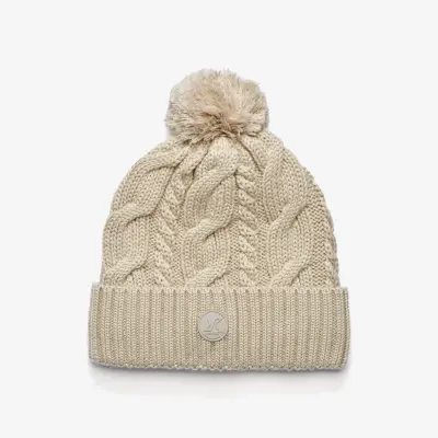 Frost Cable Knit Beanie Unisex Peyote, Storlek:One Size