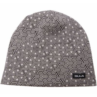 Geo Printed Wool Beanie, Greym, Onesize,  Pannband