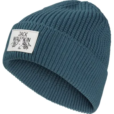 Jack Wolfskin Badge Beanie Aluminium Blue