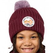 Jack Wolfskin Kids' Pompom Badge Beanie Boysenberry