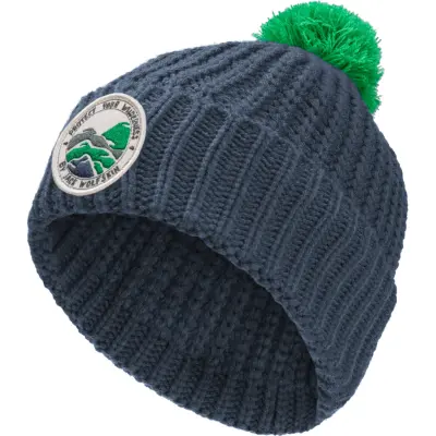 Jack Wolfskin Kids' Pompom Badge Beanie Midnight Sky
