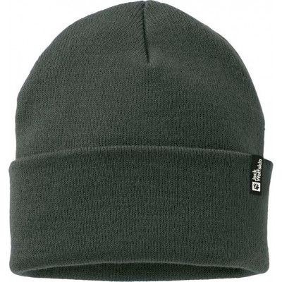 Jack Wolfskin Rib Beanie Black Olive