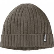 Jack Wolfskin Rib Knit Beanie Cold Coffee