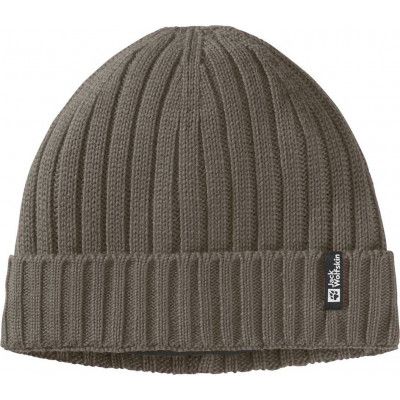Jack Wolfskin Rib Knit Beanie Cold Coffee