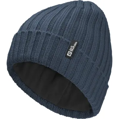 Jack Wolfskin Rib Knit Beanie Midnight Sky