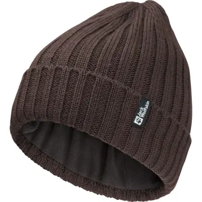 Jack Wolfskin Rib Knit Beanie Peat