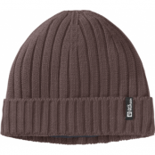 Jack Wolfskin Rib Knit Beanie Red Earth