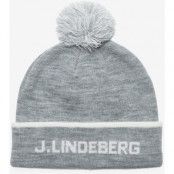 J.Lindeberg Stripe Beanie Medium Grey Melange