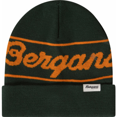 Bergans Juniors' Logo Beanie Duke Green/Cloudberry Yellow