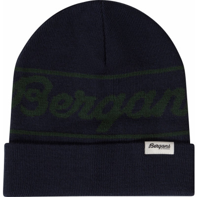 Bergans Juniors' Logo Beanie Navy Blue/Duke Green