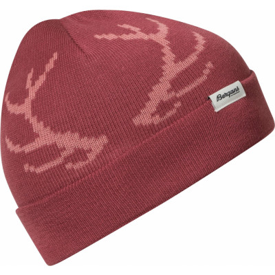 Bergans Kids' Antlers Beanie Dark Creamy Rouge/Light Creamy Rouge