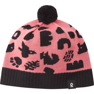 Reima Kids' Beanie Kuviot Pink Coral