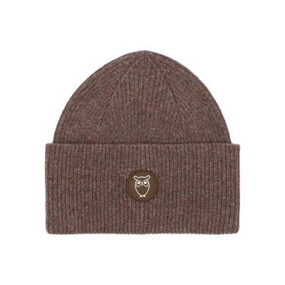 KnowledgeCotton Apparel Big Rib Beanie Demitasse