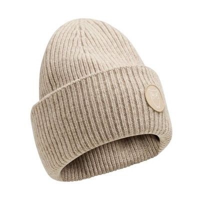 KnowledgeCotton Apparel Big Rib Beanie Nature Melange
