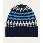 KnowledgeCotton Apparel High Wool Beanie With Pattern