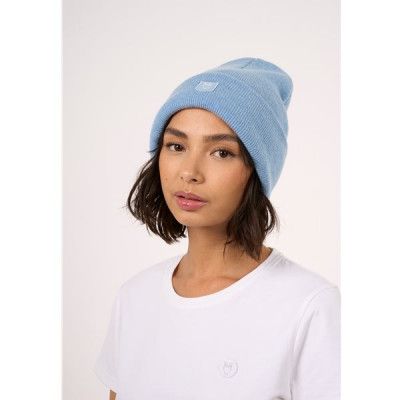 KnowledgeCotton Apparel Organic Wool Beanie - Gots Asley Blue