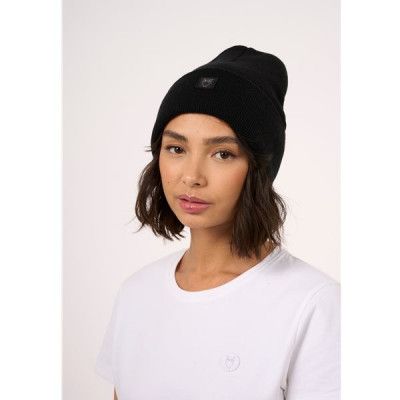 KnowledgeCotton Apparel Organic Wool Beanie - Gots Black Jet