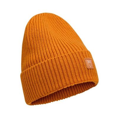 KnowledgeCotton Apparel Organic Wool Rib Beanie - Gots Desert Sun