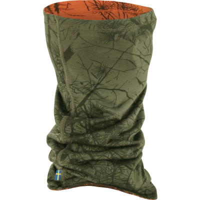 Fjällräven Lappland Neck Gaiter Green Camo-Orange Multi Camo