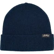 Lundhags Core Ribbed Beanie Deep Blue