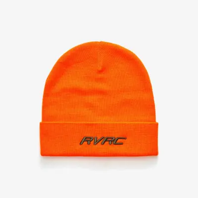 Merino 3D Logo Beanie Unisex Orange Hi-Vis, Storlek:One Size