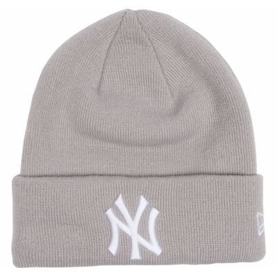 Mno Basic Cuff Knit Neyyan, Gra, Onesize,  New Era