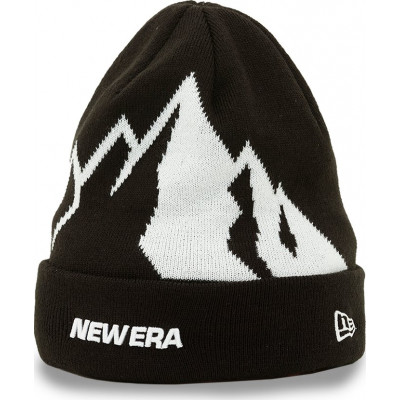 New Era Mountain Beanie New Era Black/White