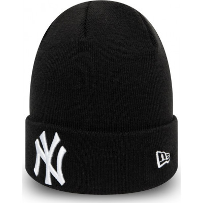 New Era New York Yankees Essential Cuff Beanie Hat Black