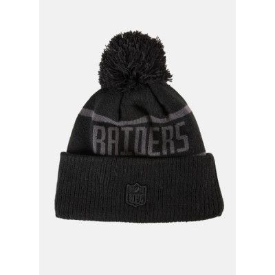 Nfl Coll Knit Oakrai, Blk, Onesize,  Hattar