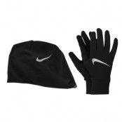 Nike M Essential Hat And Glove, Black/Black/Silver, S/M, Löpartillbehör