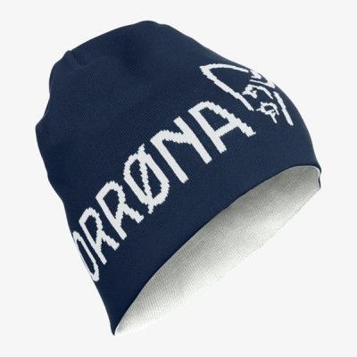 Norröna /29 Thin Logo Beanie Indigo Night/Whisper White