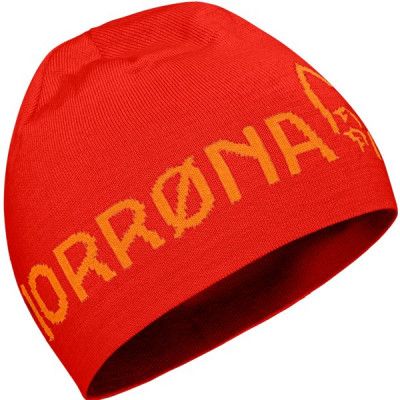 Norröna /29 Thin Logo Beanie Orange Popsicle/Arednalin