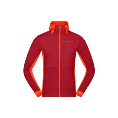 Norrøna Falketind Alpha90 Insulated Zip Hood M's Arednalin/Rhubarb - S