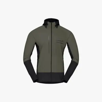 Norrøna Senja Alpha90 Zip Hood M's Olive Night - XL