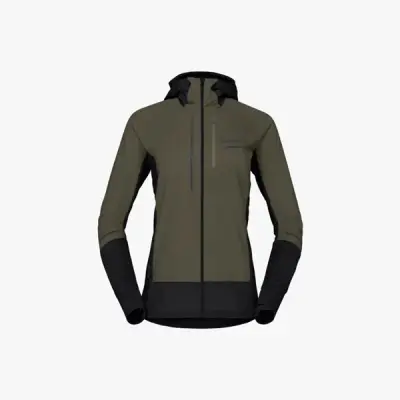 Norrøna Senja Alpha90 Zip Hood W's Olive Night - S