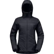 Norrøna Womens' Femund Thermo60 Zip Hood Caviar Black