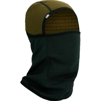 Outdoor Research Men's Vigor Plus Balaclava Dark Olive/black