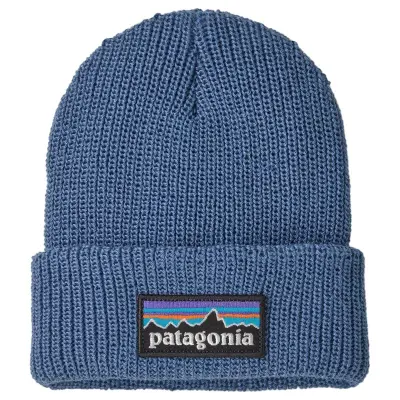Patagonia Baby Logo Beanie P-6 Logo: Barnacle Blue