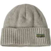 Patagonia Brodeo Beanie Og Legacy Label: Crisp Grey