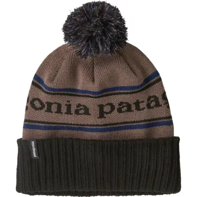 Patagonia Powder Town Beanie Park Stripe: Marlow Brown