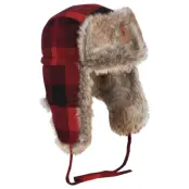 Pinewood Check Hat Red/Black