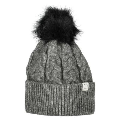 Pom Braid Beanie, Frost Gray, Onesize,  Pannband