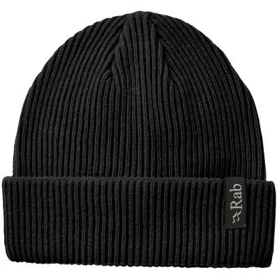 Rab Perimeter Rolled Beanie Black