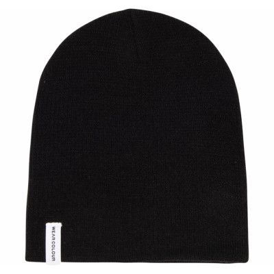 Rib Beanie, Black, Onesize,  Pannband