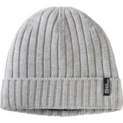 Jack Wolfskin Rib Knit Beanie Grey Heather