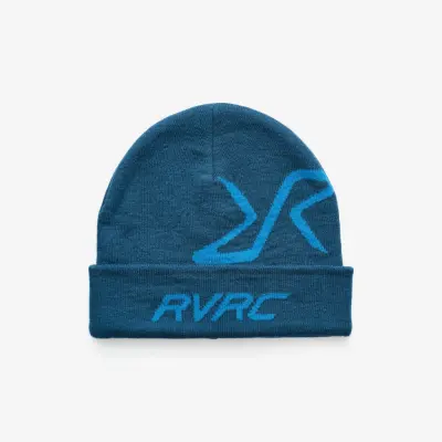 RVRC Graphic Wool Beanie Unisex Blue Opal, Storlek:One Size