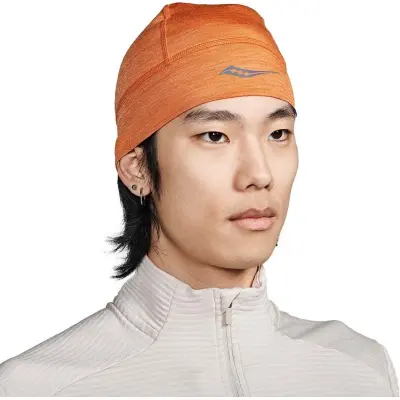 Saucony Unisex Peregrine Merino Beanie Amber Heather