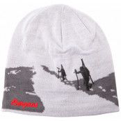 Ski Beanie, Silvergrey/Solidcharcoal/Firer, 58,  Bergans